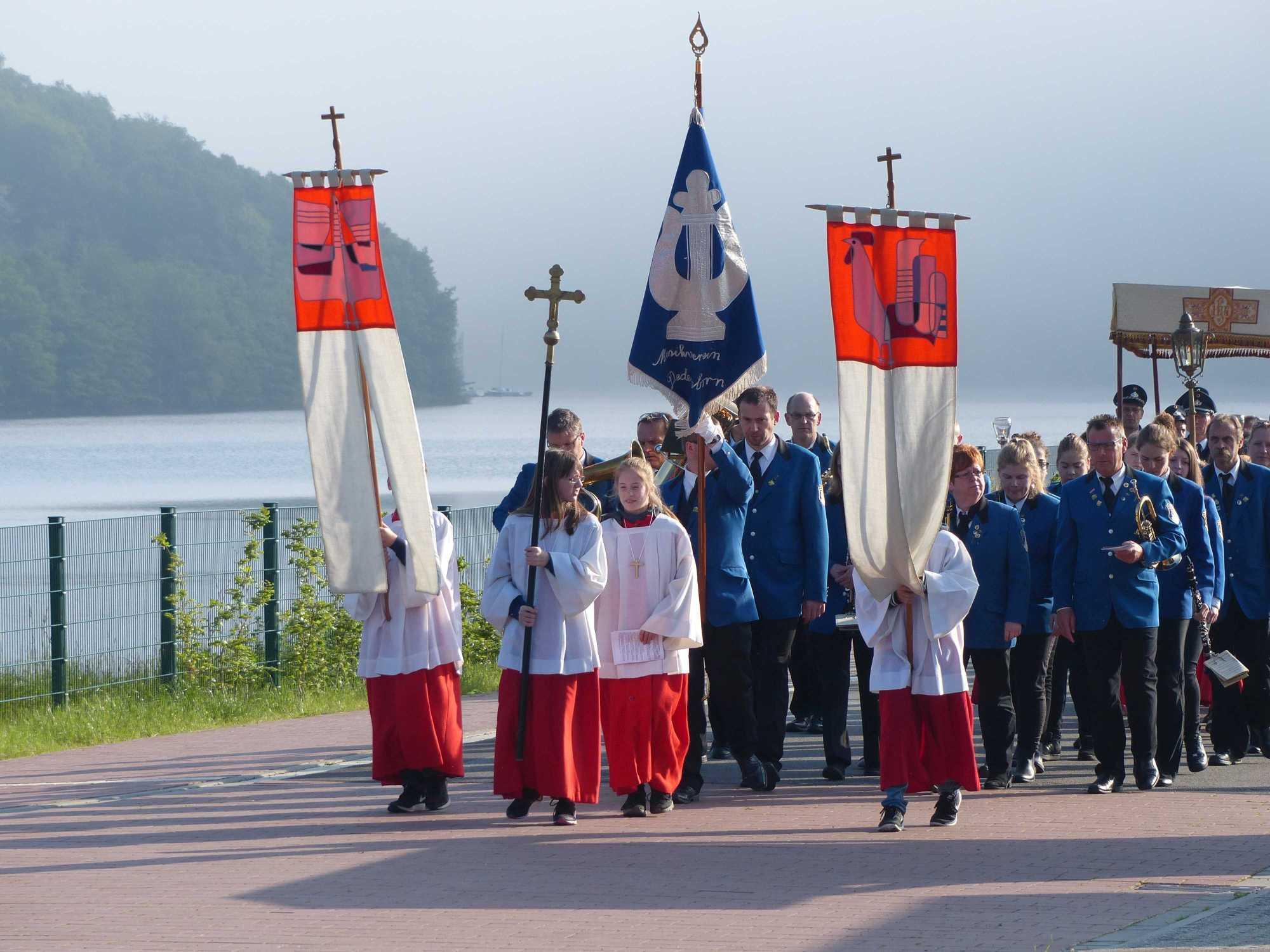 Fronleichnamsprozession am Rursee